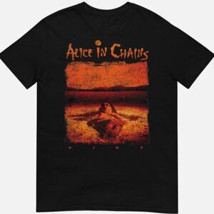 Alice In Chains Band Black Gildan Heavy Cotton T-shirt